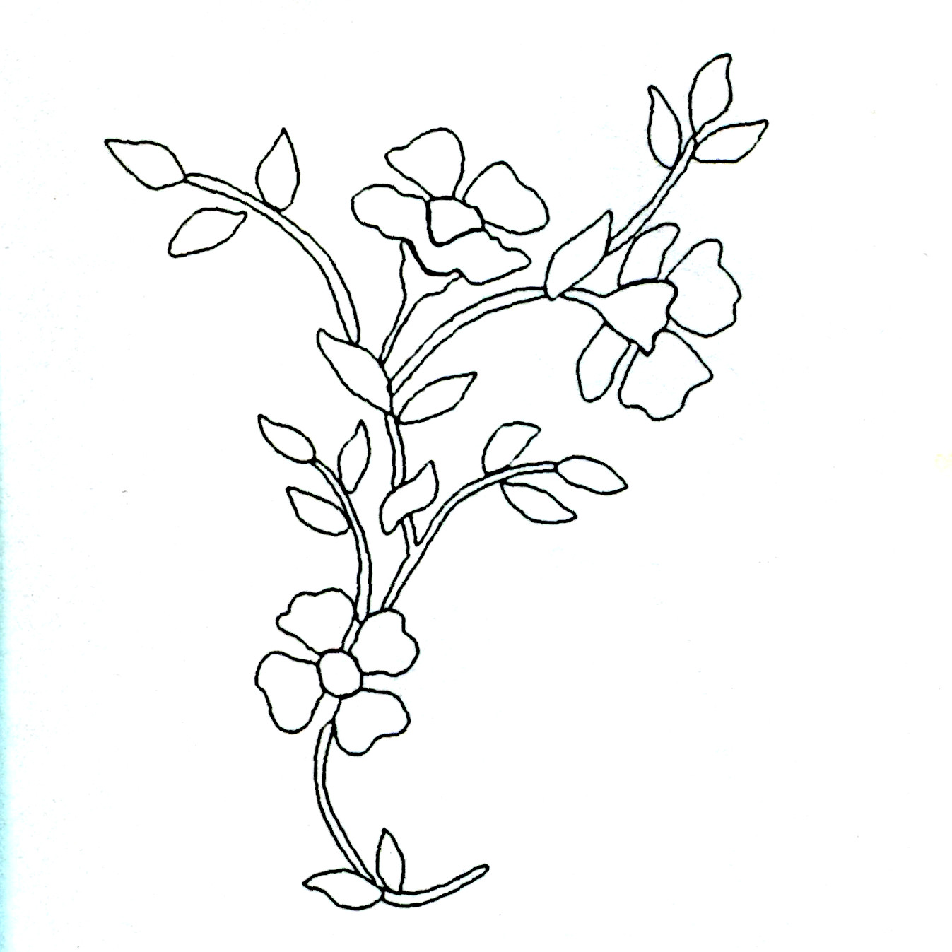 flower vine stencils