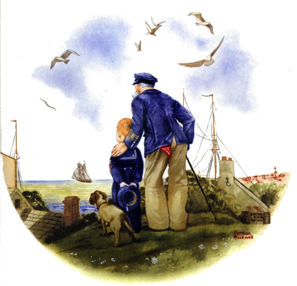 Zembillas decal 0948 - Norman Rockwell's, Outward Bound