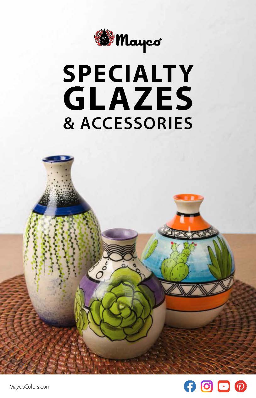 Mayco MC-480E Specialty Glazes & Accessories Brochure (2023)