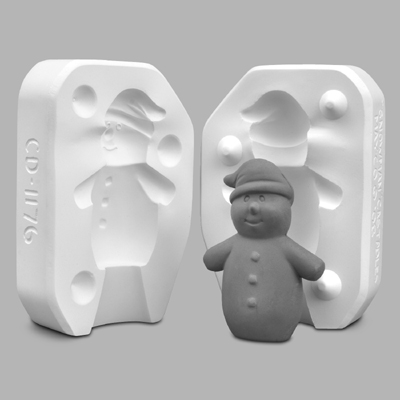 【mi】SnomMan CD Mayco CD-1176 Snowman Castables Mold
