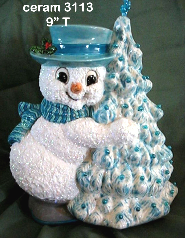 Ceramichrome 3113 Snowman Tree Hugger Mold