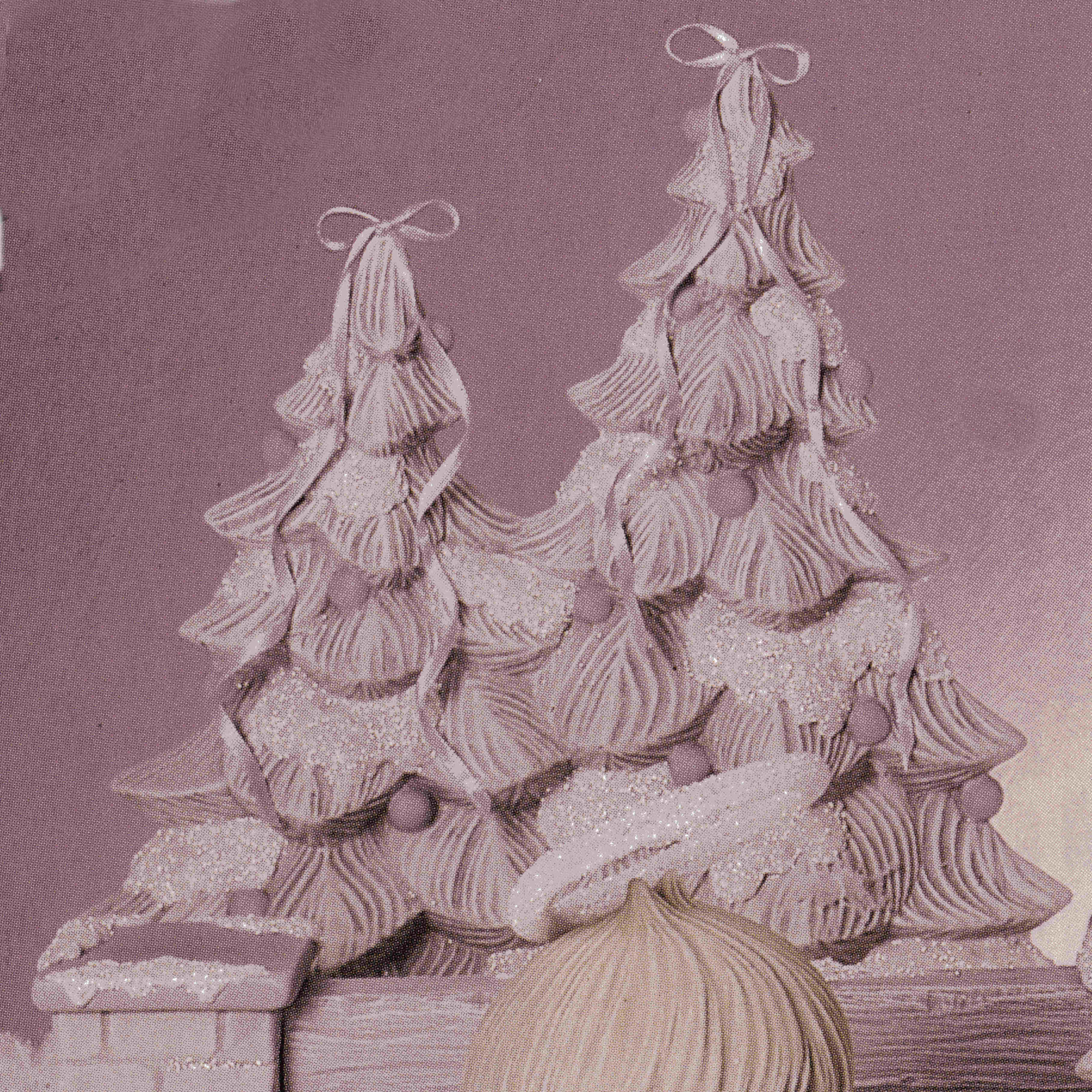 Dona 0818 Dbl Decorated Xmas Trees Mold