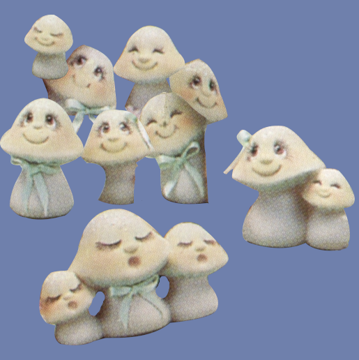 Dona 0878 Cute Mushrooms (9) Mold