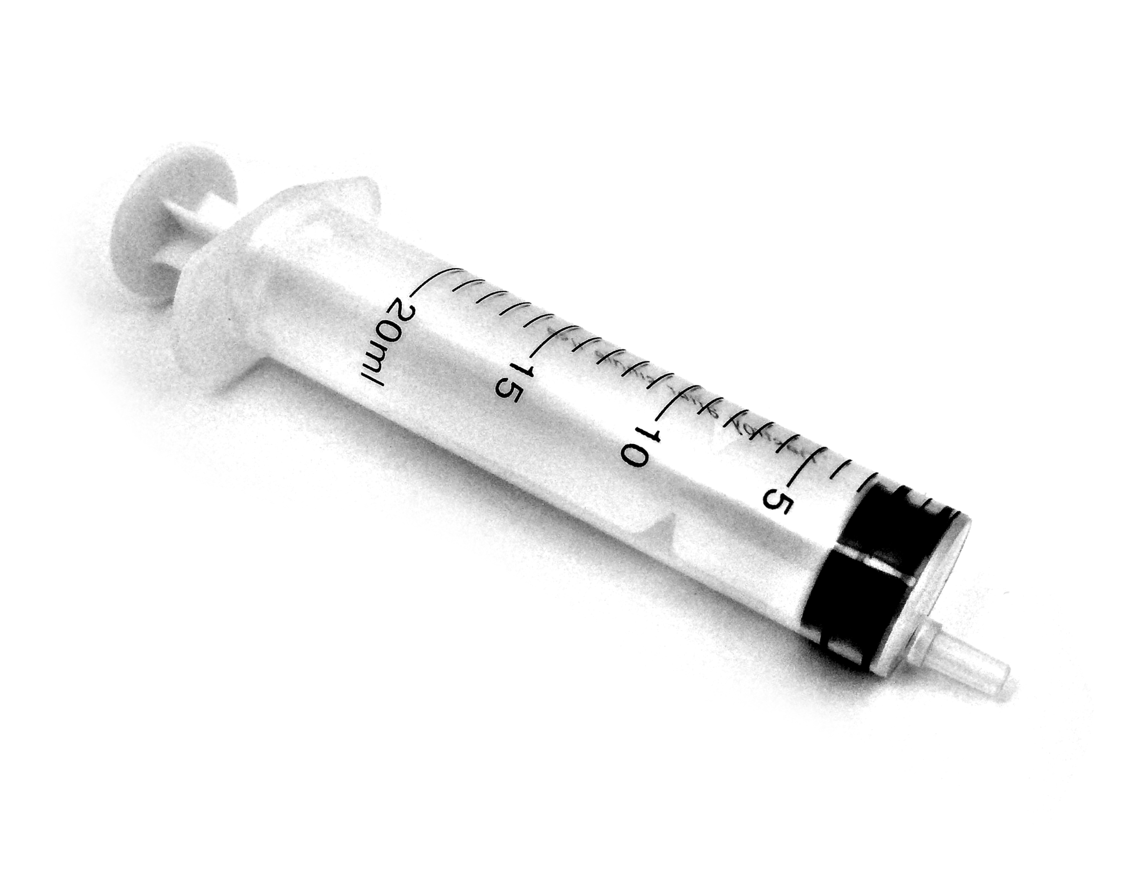 Plastic Disposable Syringe 20-ml